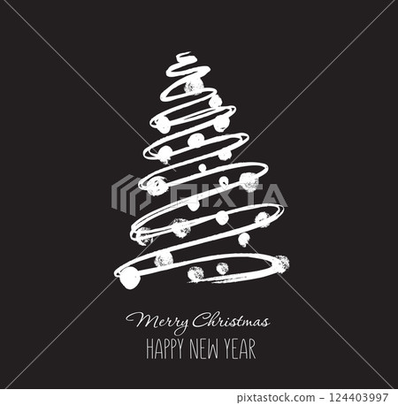 tree, christmas, vector 124403997