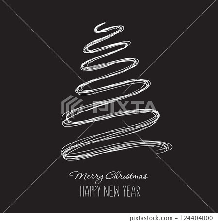 tree, christmas, vector 124404000
