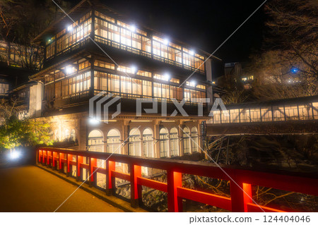 四萬溫泉石前館（群馬縣指定重要文化財產） 124404046