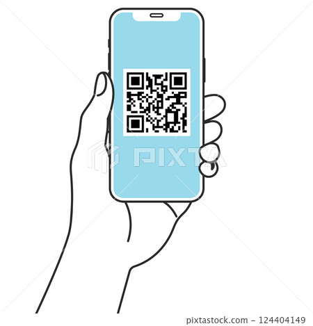 Illustration of electronic payment on smartphone 124404149