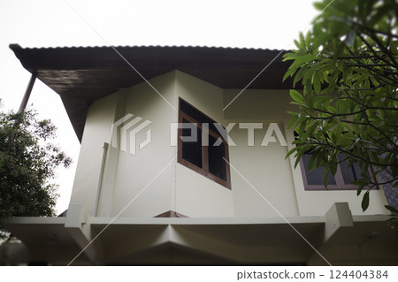 Coffee shop interior vintage style in Thailand 124404384