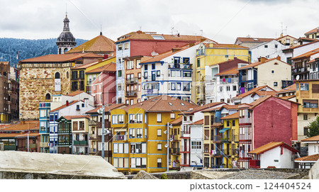 Typical Architecture, Old Town, Bermeo, Spain Typical Architecture, Old Town, Bermeo, Spain 124404524
