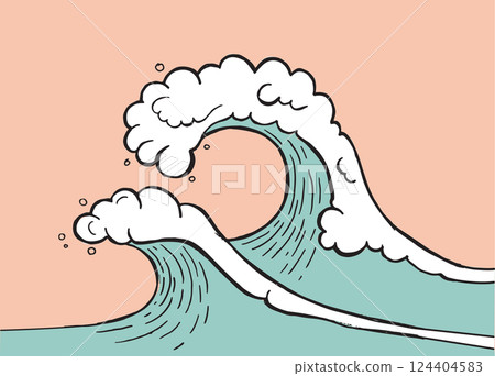 wave, sea, ocean 124404583
