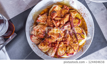 Galician Traditional Style Octopus, Spain Galician Traditional Style Octopus, Spain 124404638