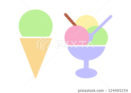 Pistachio Ice cream cone 3 Various Ice Cream balls Cookie stick Dessert spoon Ice cream bowl Set 2 Pistachio Ice cream cone 3 Various Ice Cream balls Cookie stick Dessert spoon Ice cream bowl Set 2 124405254