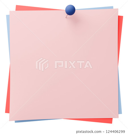 3D background material_thumbtack_paper_colorful 124406299