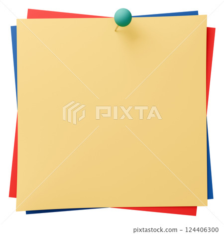 3D background material_thumbtack_paper_colorful 124406300