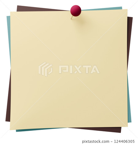 3D 背景材料_圖釘_紙_彩色 124406305