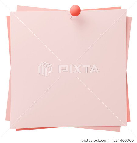 3D background material_thumbtack_paper_pink 124406309