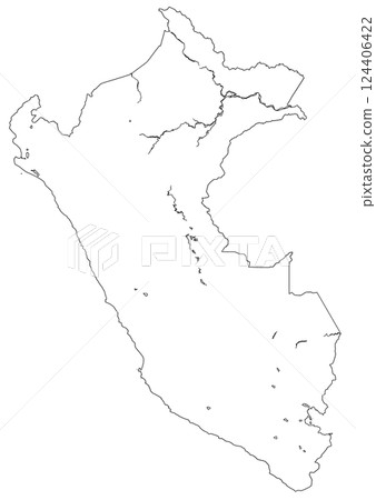 秘魯空白地圖 124406422