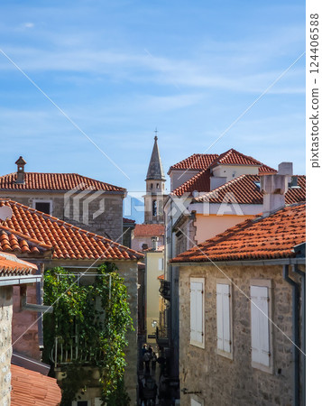 Budva, Montenegro, aerial view 124406588