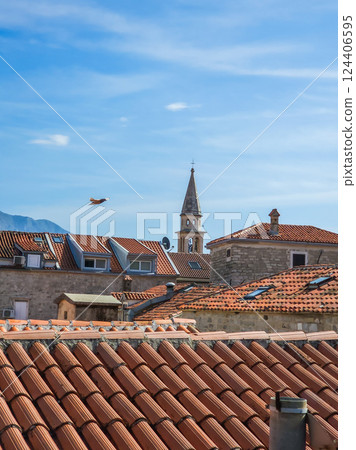 Budva, Montenegro, aerial view 124406595
