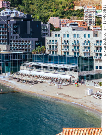 Budva, Montenegro, aerial view 124406615