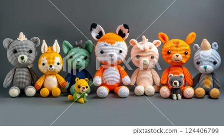 Discover our charming, meticulously crafted Amigurumi animal collection - perfect for enthusiasts and gifts. 124406799