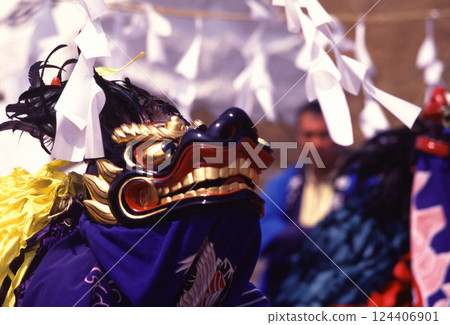 Spring Lion Dance Spring Lion Dance 124406901