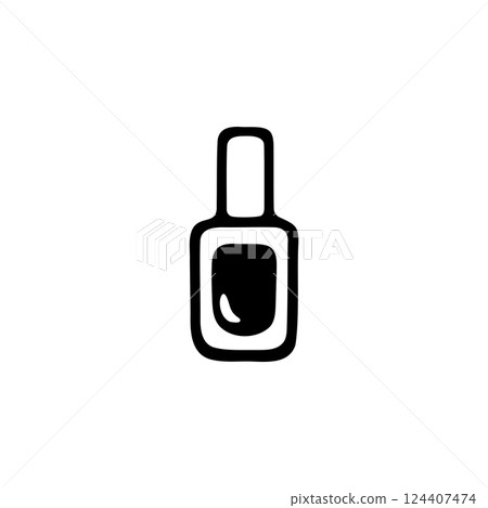 Simple manicure illustration material Simple manicure illustration material 124407474