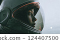 Tranquil Moment of a Space Traveler 124407500