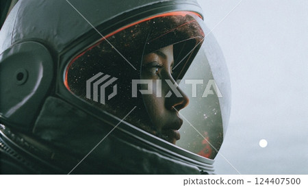 Tranquil Moment of a Space Traveler Tranquil Moment of a Space Traveler 124407500