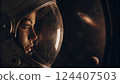 Tranquil Moment of a Space Traveler 124407503