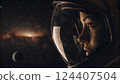Tranquil Moment of a Space Traveler 124407504