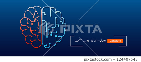 Artificial intelligence concept with prompt field Artificial intelligence concept with prompt field 124407545