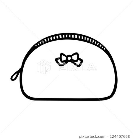 Illustration material of a simple pouch 124407668