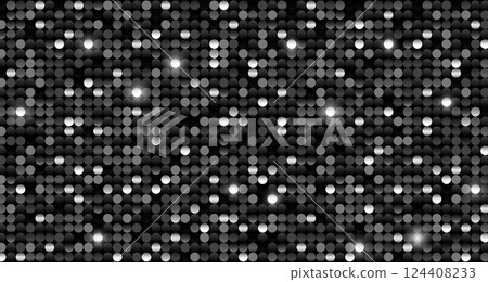Black and white sequins. Glitter paillette background Black and white sequins. Glitter paillette background 124408233