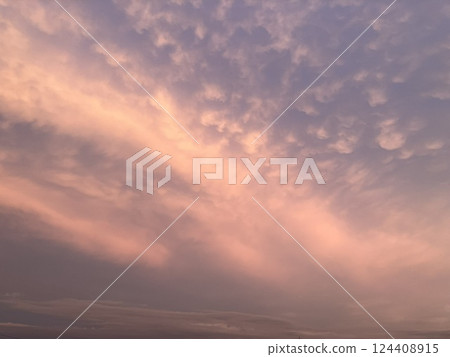 Beautiful sunset clouds Beautiful sunset clouds 124408915
