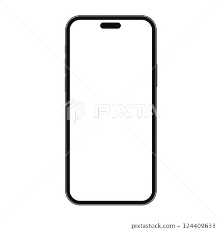 Smartphone Mockup with Blank Screen for UI or UX Design and Presentation Smartphone Mockup with Blank Screen for UI or UX Design and Presentation 124409633
