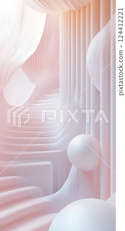Design art with beautiful abstract space scenery 124412221