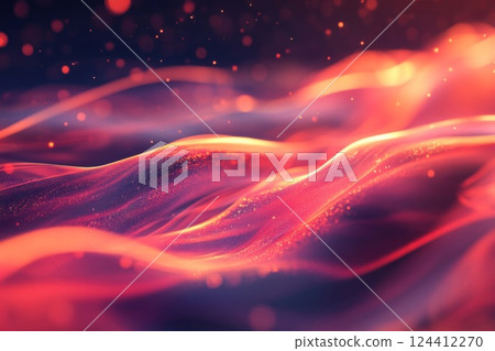 美麗的流動光線創造出夢幻般的色彩景觀 124412270