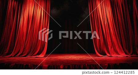 劇場紅色帷幕拉開的那一刻,一個新的 劇場紅色帷幕拉開的那一刻,一個新的 124412285