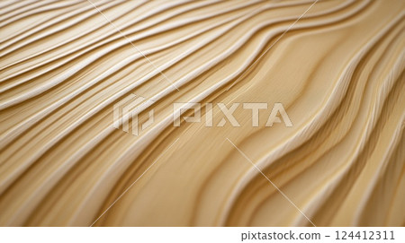 The wavy texture of the wood enhances its beauty 124412311