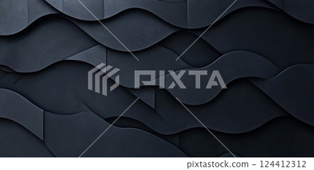 The wall has an impressive black wavy texture. The wall has an impressive black wavy texture. 124412312