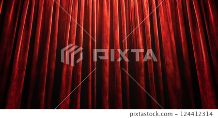 The red curtains surrounding the stage are a striking sight. The red curtains surrounding the stage are a striking sight. 124412314