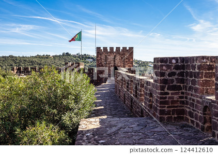 Silves Castle in the South of Portugal in the Algarve region Silves Castle in the South of Portugal in the Algarve region 124412610