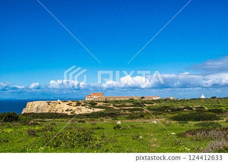 Santuario de Nossa Senhora do Cabo Espichel, located to the west of Sesimbra, Portugal 124412633