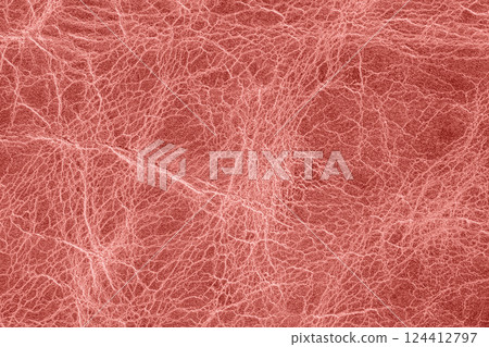 Red cracked leather texture with intricate vein like patterns, organic wrinkles. For backgrounds, fashion design, luxury materials. Leather texture, expressive wrinkles, organic pattern, macro view Red cracked leather texture with intricate vein like patterns, organic wrinkles. For backgrounds, fashion design, luxury materials. Leather texture, expressive wrinkles, organic pattern, macro view 124412797