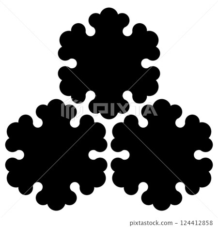 This is the family crest. It is called Mitsumori Nashi no Hana. 124412858