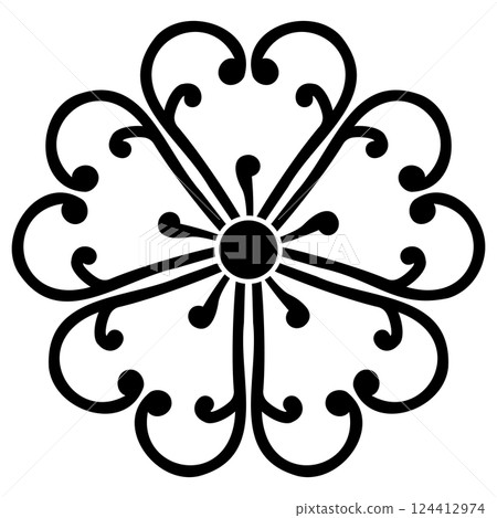 This is my family crest. It's called Warabizakura. This is my family crest. It's called Warabizakura. 124412974