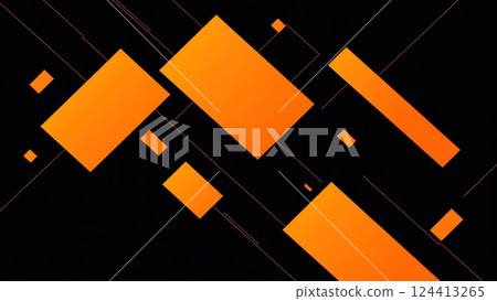 there is a black background with orange squares and a black background there is a black background with orange squares and a black background 124413265