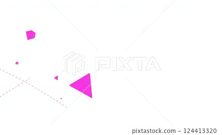 a close up of a pink kite flying in the sky 124413320