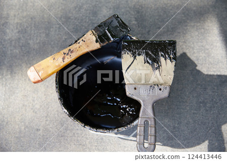 Waterproofing mastic for the roof. Repair and construction Waterproofing mastic for the roof. Repair and construction 124413446