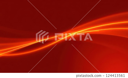 red abstract background with smooth lines and waves 124413561