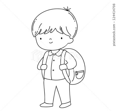boy, cartoon, vector 124414708