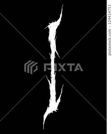 Metal music band font. White letter on black background. Metal music band font. White letter on black background. 124414751