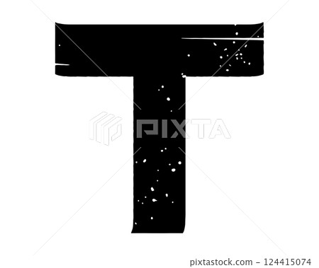 Grungy vector font. Art lettering. Grungy vector font. Art lettering. 124415074