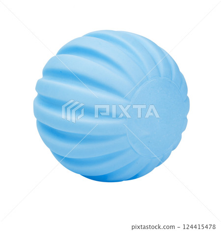 Blue ruber Ball isolated on a White background with clipping path Blue ruber Ball isolated on a White background with clipping path 124415478