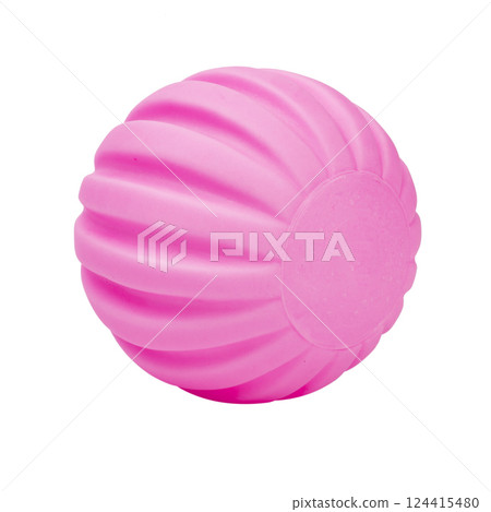 Pink ruber Ball isolated on a White background with clipping path Pink ruber Ball isolated on a White background with clipping path 124415480