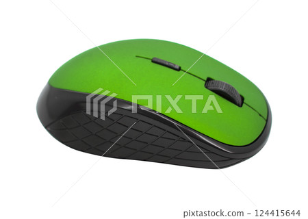 Wireless mouse for pc isolated on the white background 124415644